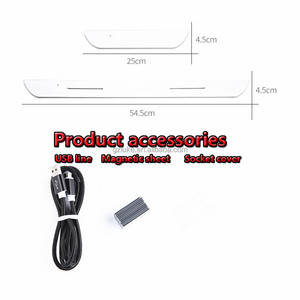 Lampe <span class=keywords><strong>de</strong></span> projecteur laser pour <span class=keywords><strong>porte</strong></span> <span class=keywords><strong>de</strong></span> voiture avec logo personnalisé, alimentation USB, LED mobile, plaque <span class=keywords><strong>de</strong></span> protection <span class=keywords><strong>de</strong></span> marchepied, lumière <span class=keywords><strong>de</strong></span> passage - Product Image 5
