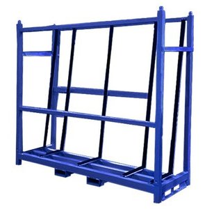 متعددة الاستخدام مستودع زجاج خشبي ورقة موقف تخزين رف النقل - Product Image 1