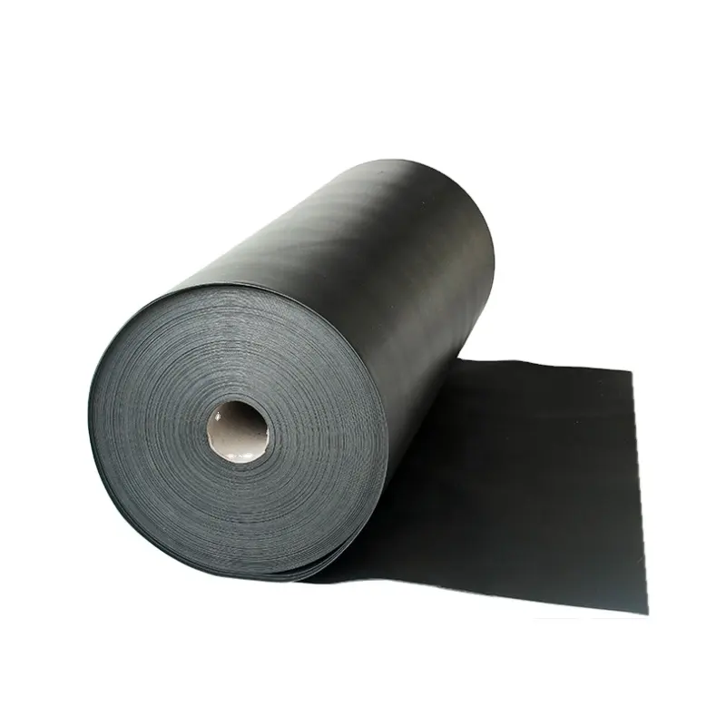 Hoja de rollos finos de plástico HDPE negro, 0,4mm, 0,5mm, 0,8mm, 1mm, 2mm, 3mm