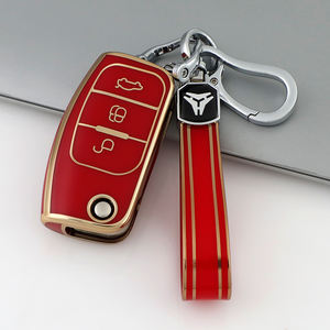 Étui de protection pour clé de voiture en TPU souple de qualité supérieure pour <span class=keywords><strong>Ford</strong></span> Fox Dionysia EcoSport, porte-clés pliable, porte-clés, sac, accessoires directs d'usine - Product Image 6