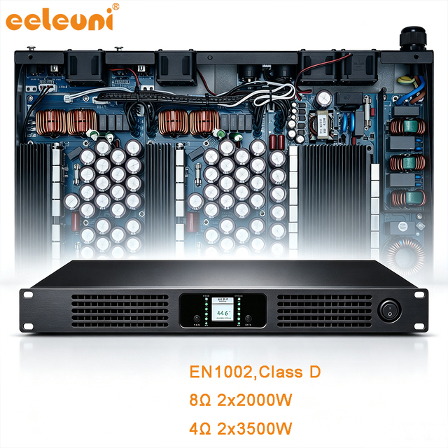 2000w at 8ohm Digital Class D High Powerful Power Amplifier 2 Channel for Linearray Speaker Big Show