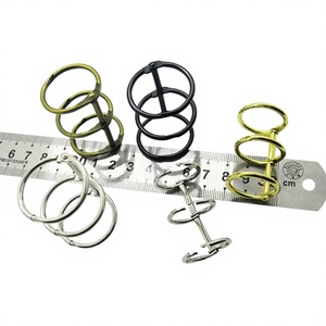 YIWANG 3-Ring Colors Notebook Hojas sueltas Metal Mesa Calendario Carpeta Anillos - Product Image 1