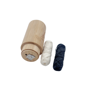 Fil dentaire en bambou au charbon de bois ciré végétalien personnalisé biodégradable à la saveur de menthe fraîche - Product Image 3