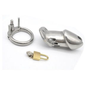 Prisoner Bird Véritable cage de chasteté longue pour homme en acier inoxydable 316L pur, produits pour adultes - Product Image 5