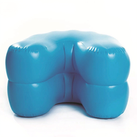 Canapé gonflable personnalisé à double couche et double chambre avec coussin de massage rafraîchissant pour usage maternité