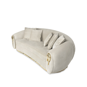 Sofás de Alta Calidad para Sala de Estar, Color Beige, Muebles de Foshan para el Hogar, Villas y Mansiones de Lujo, BOCAS-SF-04-SOLEIL, Personalizables - Product Image 2