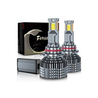 Nouveaux phares LED de voiture F9 transfrontaliers, double tube en cuivre, décodeur H4, feux avant intégrés à faisceau haut et bas, 12V OLIVER