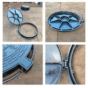 Tapas <span class=keywords><strong>de</strong></span> Alcantarilla <span class=keywords><strong>de</strong></span> <span class=keywords><strong>Hierro</strong></span> Dúctil Personalizadas En124 <span class=keywords><strong>de</strong></span> 800 mm <span class=keywords><strong>de</strong></span> Diámetro E600 con una Capacidad <span class=keywords><strong>de</strong></span> Carga que Supera las 40 Toneladas, para Carreteras Municipales - Product Image 2