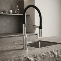 Robinet de cuisine intelligent sans contact à capteur, avec double sortie filtrée et eau chaude instantanée, extractible, personnalisable OEM LUCKBOIL