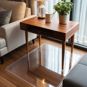 Şeffaf PVC levha masa örtüsü sandalye minderi kat ofis PVC zemin matı