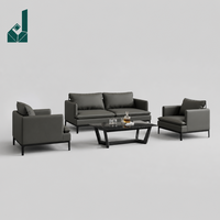 Ensemble de canapés de direction modulaires modernes de luxe, écologiques, durables, en éponge haute densité, en cuir véritable, sectionnels, pour réception de PDG