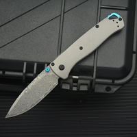 Draagbare Outdoor Edc Tool Vouwmes Stalen Mes Survival Pocket Mes Titanium Legering Handvat Voor Kamperen Dagelijks Gebruik Oem