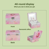 Caja Musical de Papel con Manivela Giratoria de Sirena Rosa Yiyu - Regalo Ecológico para Ella en San Valentín