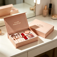 Boîte cosmétique à fermeture magnétique, emballage cadeau rigide en gros pour rouge à lèvres, crème, fard à paupières, logo et taille personnalisés