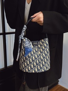 Bolso bandolera de lujo de alta calidad con estampado de letras para mujer, bolso tipo cubo personalizado de moda, bolsos de diseñador. - Product Image 2