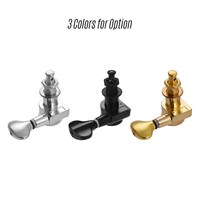 6 pièces Mécaniques d'accordage pour guitare, chevilles d'accordage à verrouillage pour guitares acoustiques et électriques, 3L3R avec vis de fixation
