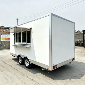 Remolque de Comida Personalizable <span class=keywords><strong>con</strong></span> Estructura de Fibra de Vidrio y Aluminio, Totalmente Equipado, Cocina Móvil <span class=keywords><strong>con</strong></span> Servicio de Dulces - Product Image 5