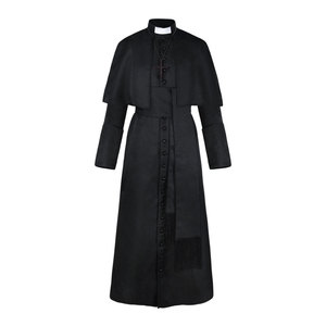 Robe de Prêtre Médiévale Vintage, Cape de Pape, <span class=keywords><strong>Costume</strong></span> de Pasteur pour Hommes, Robe de Moine Renaissance, Polyester, pour Halloween et Cosplay - Product Image 5
