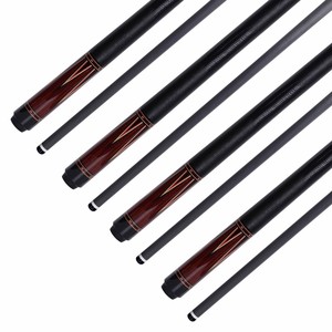 Cueelf <span class=keywords><strong>Cocobolo</strong></span> con empuñadura de cuero de lagarto de ébano Taco de billar de alta calidad de 58" - Product Image 3