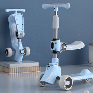 Patinete Infantil con Plegado de un Clic, Artefacto Deportivo Deslizante para Uso en Exteriores con Tres Ruedas - Product Image 6