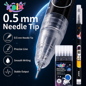 Bolígrafo de Gel de Punta Fina KAIX, Suministro Directo de Fábrica, Bolígrafo de Gel Negro con Punta de Aguja de 0.5 mm para Exámenes y Escritura - Product Image 5