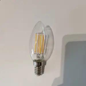 Chine fournisseur LED ampoule à filament opale C35/C35L E14 laiteux 6W 220V