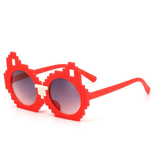 Lunettes fille, mignon petit chat, bébé garçon, lunettes de <span class=keywords><strong>soleil</strong></span> de dessin animé bloc de construction à la mode - Product Image 1