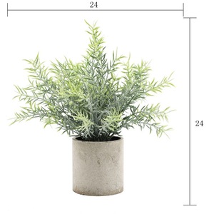 Nordic <strong>Small</strong> Bonsai Artificial Potted Mini Plant Indoor Plastic Artificial Plant Eucalyptus Greenery Plant <strong>Decor</strong> for <strong>Shelves</strong>