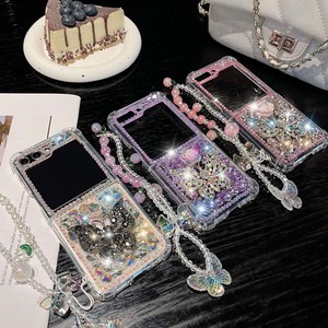 Funda de Lujo con Diamantes Brillantes y Diseño de Mariposa para <span class=keywords><strong>Samsung</strong></span> <span class=keywords><strong>Galaxy</strong></span> <span class=keywords><strong>Z</strong></span> <span class=keywords><strong>Flip</strong></span> 3 4 <span class=keywords><strong>5</strong></span> 6 7, con Correa para Teléfono y Cubierta Plegable de TPU - Product Image 1