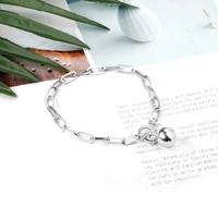 Bracelet Chaîne Trombone Plaqué Or 18K pour Femme, Breloque Boule en Acier Inoxydable, Bracelets Ajustables – Meilleure Vente Bijoux Femme