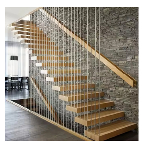 Sótano Interior <span class=keywords><strong>escalera</strong></span> flotante de <span class=keywords><strong>madera</strong></span> <span class=keywords><strong>escalera</strong></span> plegable de <span class=keywords><strong>madera</strong></span> escaleras flotantes blancas - Product Image 2