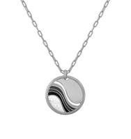 Milskye style classique belle mode bijoux fins 14k plaqué or 925 argent appliqué à la main émail synthétique opale collier