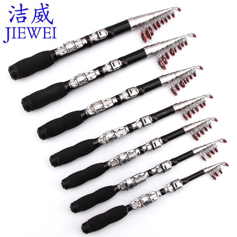 Ultra Short Telescopic Sea Fishing Rod 2.3m & 2.1m 5+ Sections Super ...