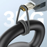 Câble SAMZHE en alliage de zinc plaqué or pour connecteur 50U, gaine en nylon, résolution 8K, projecteur HDTV, ordinateur, moniteur TV, câble mâle-mâle