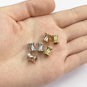 Stainless Steel Loose Beads 3.8mm Hole Round Shape Decorative Spacer Beads For Necklace <b>Bracelet</b> Jewelry Making H1208 - Product Image 2