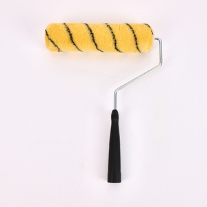 9 인치 타이거 스킨 스트라이프 4 현 검은 플라스틱 핸들 페인트 도구 산업 벽 수리 롤러 브러시 리필 롤러 - Product Image 5