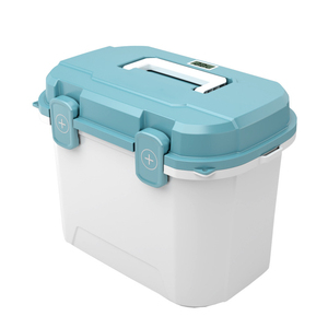 Glacière de pêche rotomoulée en PP, thermique, moderne, portable, professionnelle, avec seau à appâts vivants, système d'aération oxygéné, panneau solaire et compartiment alimentaire - Product Image 1