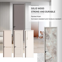 Portes en bois à grain naturel, toucher chaleureux, parfaites pour les styles d'intérieur chinois, américain et nordique