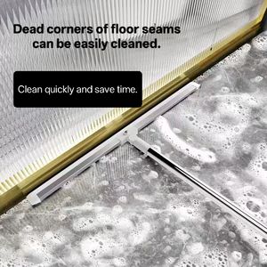 Einfacher Stil Silikon Magic Wiper Besen Grau Glas Toilette Kehren Artefakt Mopp für Haushalt Badezimmer Boden Kehren - Product Image 6