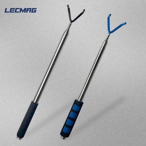Poteau télescopique portable pour le récupérage de disques de golf, outil de préhension magnétique avec crochet en S - Product Image 6