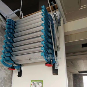 Échelle de <span class=keywords><strong>grenier</strong></span> électrique motorisée avec porte d'écoutille Échelle pliante d'accès au toit personnalisée Escalier d'extension de sous-sol - Product Image 1
