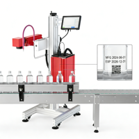 Machine de marquage laser UV/CO2 haute vitesse, prise en charge DXF/BMP/DWG, codage haute précision pour lunettes, bouteilles, emballages en papier