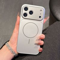Casing Magnetik AG Frosted Mewah untuk iPhone 17 Pro Max Warna Asli Jendela Besar Tipis Premium Pelindung