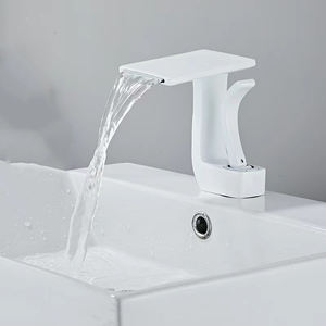 Robinetterie de salle de bains moderne et luxueuse, table de maquillage, lavabo en cuivre noir de haute qualité, robinet d'eau, lavabo de salle de bains avec robinet - Product Image 4