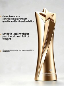 Trophée Pentagramme Métallique Personnalisé 2026 Gravé au Laser Électroplaqué Or/Argent/Bronze – Récompenses pour le Premier, le Deuxième et le Troisième Places - Product Image 4