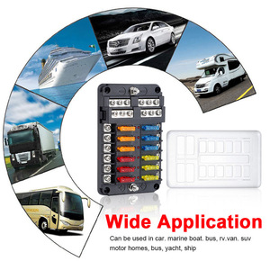กล่องฟิวส์ Cnspeed 12 ช่อง 12V 24V สำหรับรถยนต์ เรือ RV รถบรรทุก ที่ใส่ฟิวส์ - Product Image 4