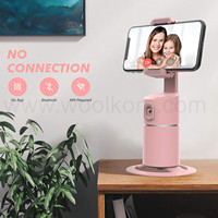 Kaihai-support de téléphone portable pour iPhone et Android, avec socle pivotant à 360 °, mobile, pour suivi des visages, caméra