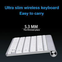 Set Mouse Keyboard tanpa kabel portabel, Mouse Keyboard dan Mouse Kombo 2.4G Untuk Laptop