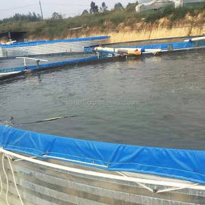 Bassin d'eau/réservoir à poissons rond <span class=keywords><strong>en</strong></span> acier galvanisé de marque SDM personnalisable (2m-30m) pour l'aquaculture et l'élevage de poissons <span class=keywords><strong>en</strong></span> étang - Product Image 5