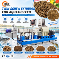 Machine extrudeuse de granulés d'aliments pour poissons flottants 500 kg/h 1 tonne/h, fabricant Shandong Jinan, ligne de production d'aliments aquatiques